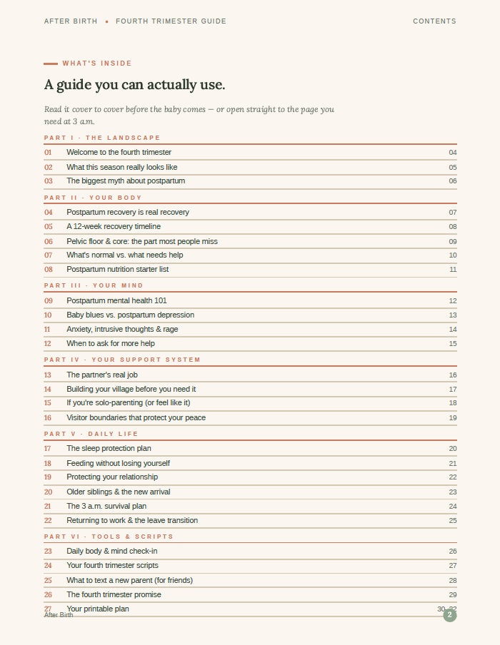After Birth guide cover